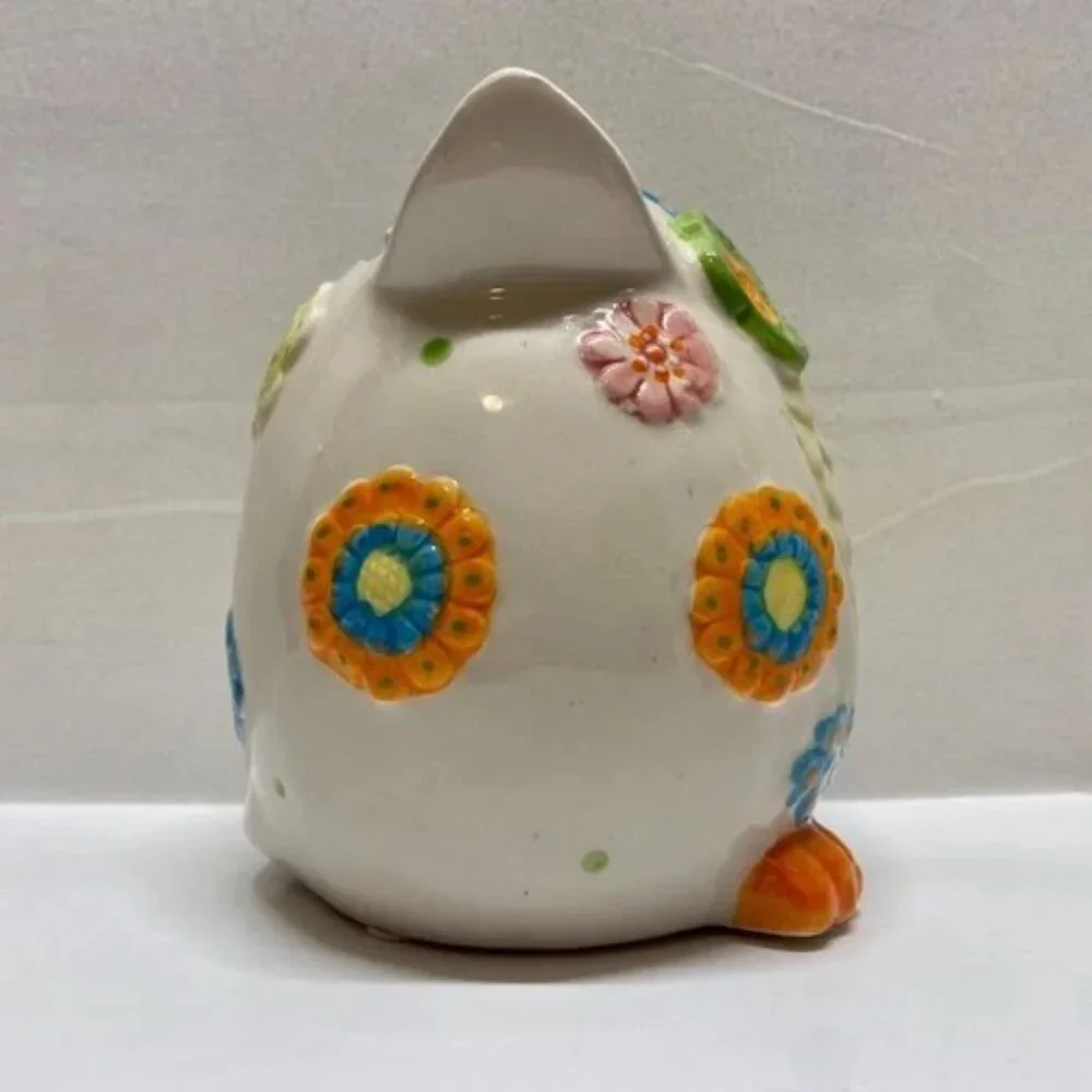 Vintage Pier 1 Owl Piggy Bank 5